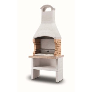 Barbecue a carbonella e grill Palazzetti Ariel griglia 68x40 cm in cemento