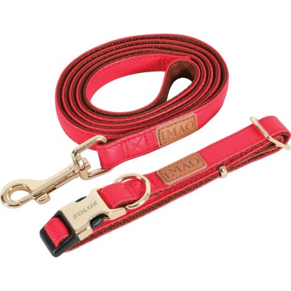 Guinzaglio per cani Mayfair 15mm/120 cm rosso
