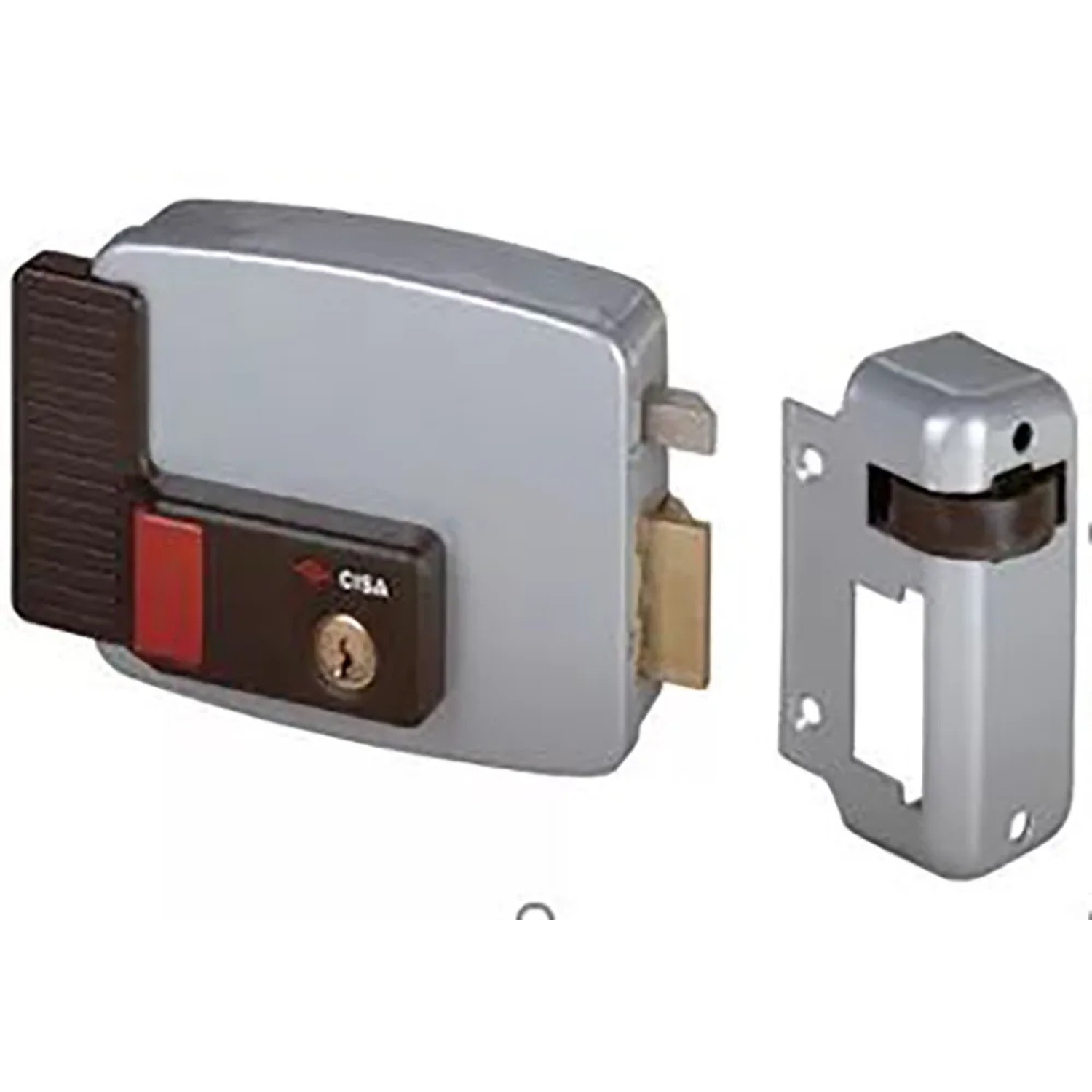 Serratura CISA con contropiastra, ideale per sicurezza e protezione affidabile.