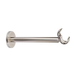Supporto per bastone per tenda t.b.t. in metallo color argento.