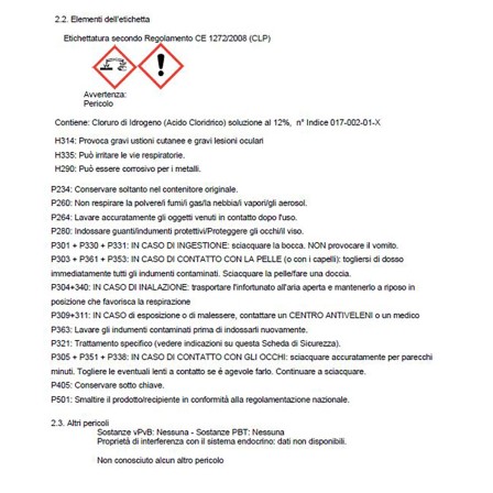 Acido tamponato disincrostante 1 l