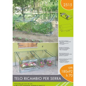 t.b.t. Telo di ricambio per serra per ortaggi e piante.