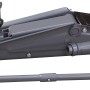 Cric a carrello grigio RWH-2500 B con portata 2,5 t e leva per riparazioni auto.