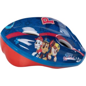 Casco da bici Paw Patrol blu e rosso per bambini.