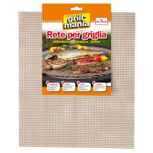 Rete per griglia antiaderente per barbecue, ca. 36x42cm.