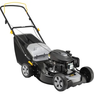 Alpina Tosaerba a benzina AL4 46 A: Tosaerba con motore Stiga, larghezza di taglio 46 cm e cesto di raccolta.