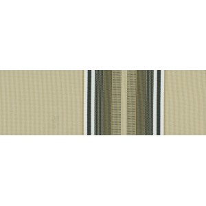 Tenda da sole beige t.b.t. con motivo a righe per finestre e balconi.