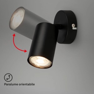 Faretto LED Tib Ø8x85mm nero