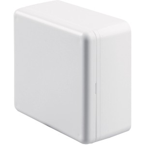 Scatola da parete t.b.t. bianca per impianti elettrici.