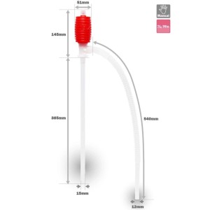 Pompa di travasi manuale universale Toyotomi P 7 L/min L 38,5 cm