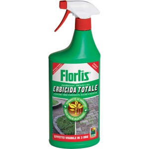 Flacone spray verde di diserbante per Erbacce nel prato. Combatte le erbacce in modo rapido ed efficace.