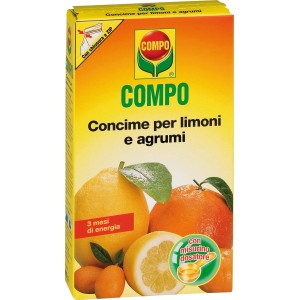 Concime per agrumi COMPO per limoni e agrumi in scatola.