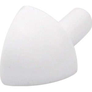Angolo profilo di finitura a quarto di cerchio in PVC bianco opaco per profili per piastrelle, 4 pezzi