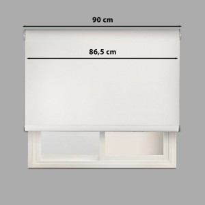 Tenda a rullo Moon oscurante 90x250 cm bianco