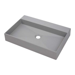 Lavabo appoggio granito Puerto Padre Idrostile foro 400x100 mm Grig met