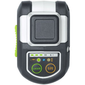 Laserliner CompactLine-Laser G360: Livella laser con funzione tilt e indicatore batteria.