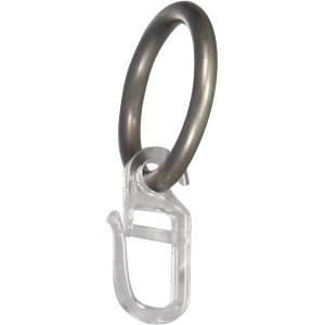 Anello per tenda effetto acciaio inox, Ø 3,3 cm, per aste da 1,6 cm.