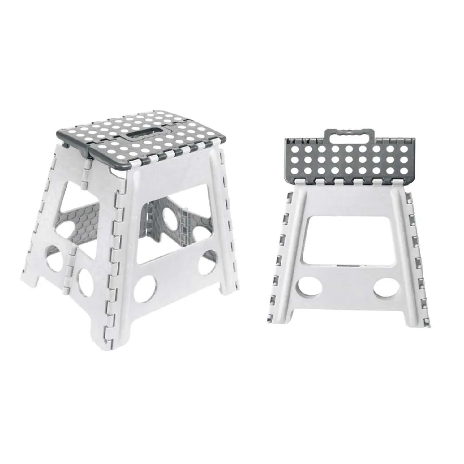 VENTEO Sgabello/pedana Pieghevole Portatile Bianco - Altezza 39 Cm, Antiscivolo, Resiste 150 Kg - 4