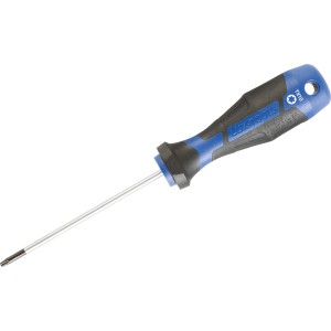 Cacciavite LUX Comfort TX10, cacciavite Torx con manico blu e nero.