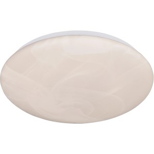 Plafoniera LED Reality Umbria color alabastro, Ø 28cm, per interni.
