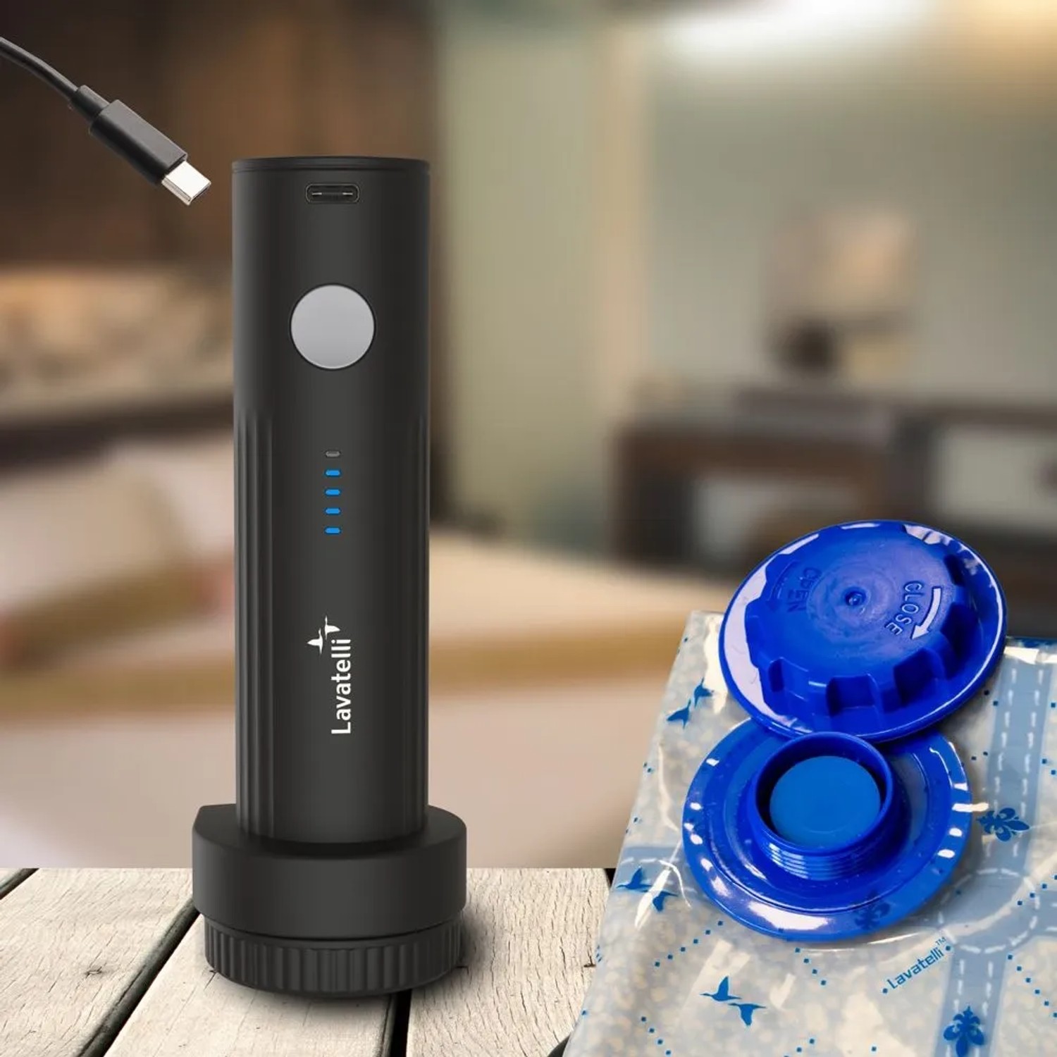 Pompa Sottovuoto Wireless USB-C 25W per Sacchetti Salvaspazio_11