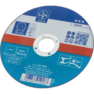 Disco da taglio LUX Classic per metallo, diametro 125 mm, per smerigliatrici angolari.