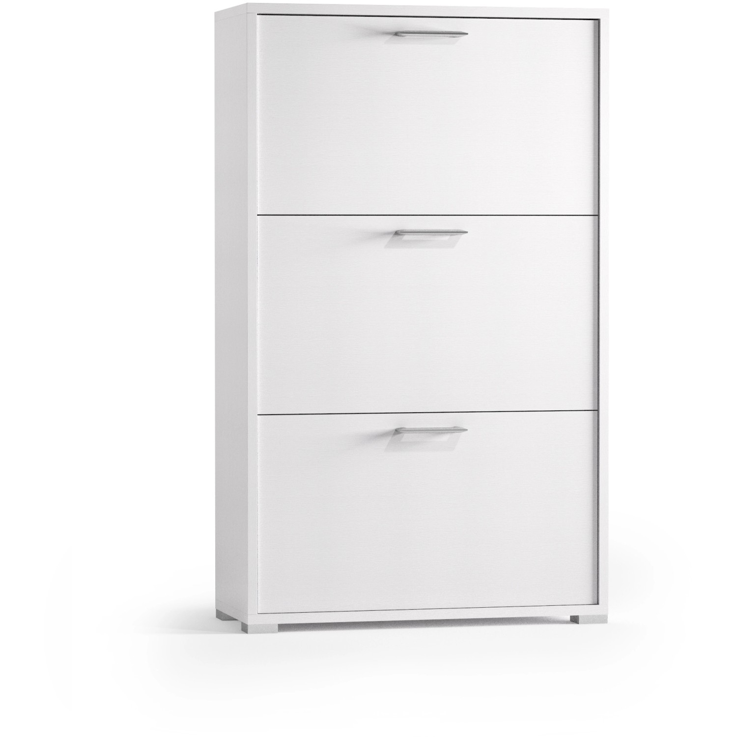 Scarpiera doppia profondità 4 ante max 24 paia 147x67x28 cm bianco