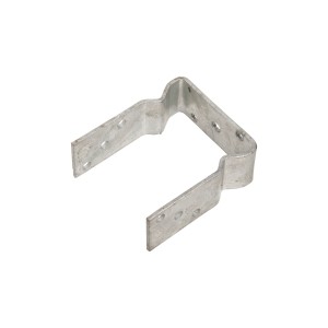Supporto per montante a U da avvitare, zincato a caldo, dimensione montante 120 mm.