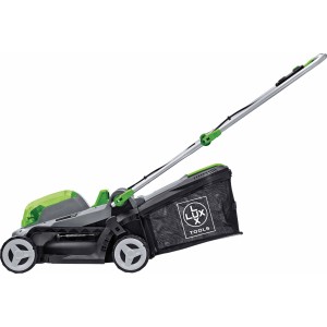 Tagliaerba a batteria LUX 20V, larghezza taglio 33cm, con batteria e caricabatterie.