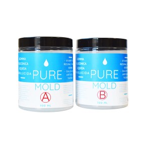 Set di due contenitori Pure Mold plastica liquida per la creazione di stampi.