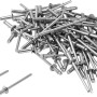 Rivetti ciechi in acciaio inox, 3x10mm, confezione da 100. Rivetti inossidabili per connessioni versatili.