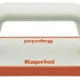 Sponda Kapriol con manico bianco e spugna arancione per lavori di muratura e piastrellatura.