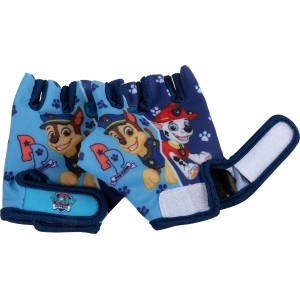Guanti da bici blu con disegni Paw Patrol per bambini.