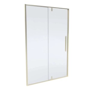 Porta doccia Pivot Slim 108-110x200 cm oro spazzolato