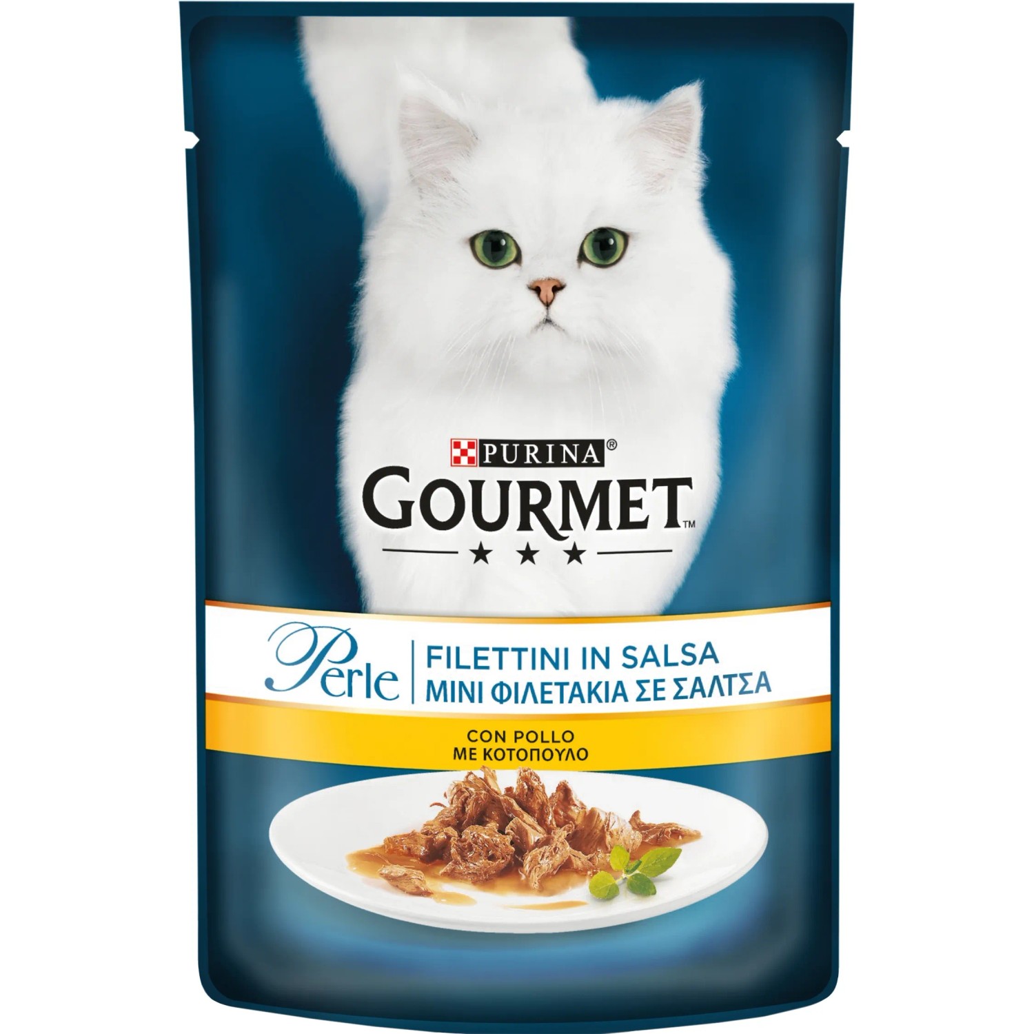 Filettini in salsa con Pollo per gatto Purina Gourmet Perle acquista da OBI