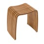 Sgabello da bagno in bamboo naturale 46x31x46 cm_3