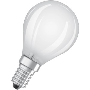 Lampadina LED Bellalux E14 a goccia, 4W, luce bianca calda.