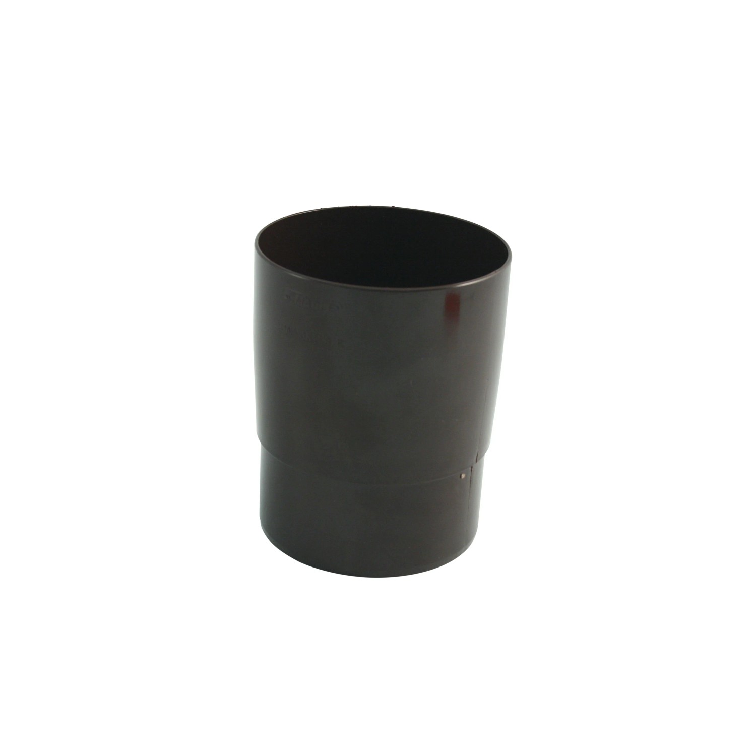 Manicotto per tubo pluviale Marley DN 75, raccordo in plastica marrone.