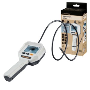 Laserliner VideoScope Micro telecamera per ispezione con cavo flessibile e display.
