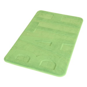 Tappeto da bagno t.b.t. verde con motivo per il bagno.
