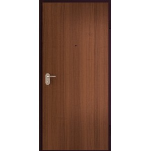 Porta blindata t.b.t. marrone con maniglia e spioncino