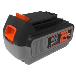 Batteria Black+Decker 18V 5.0Ah per elettroutensili.