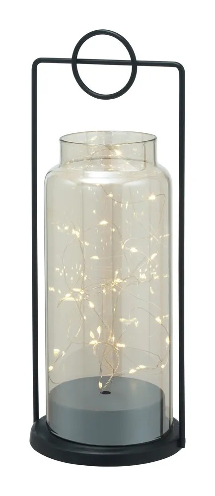 Lanterna Glitter Con Uccellini - Decorazione Luminosa Per Casa - Foto 2