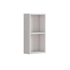 t.b.t. pensile bagno, decoro legno chiaro con due scomparti.