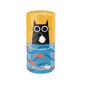 Fazzoletti in tubo T-Soffio Fisch & Cat 3 veli 40 pezzi 7x7x14 cm