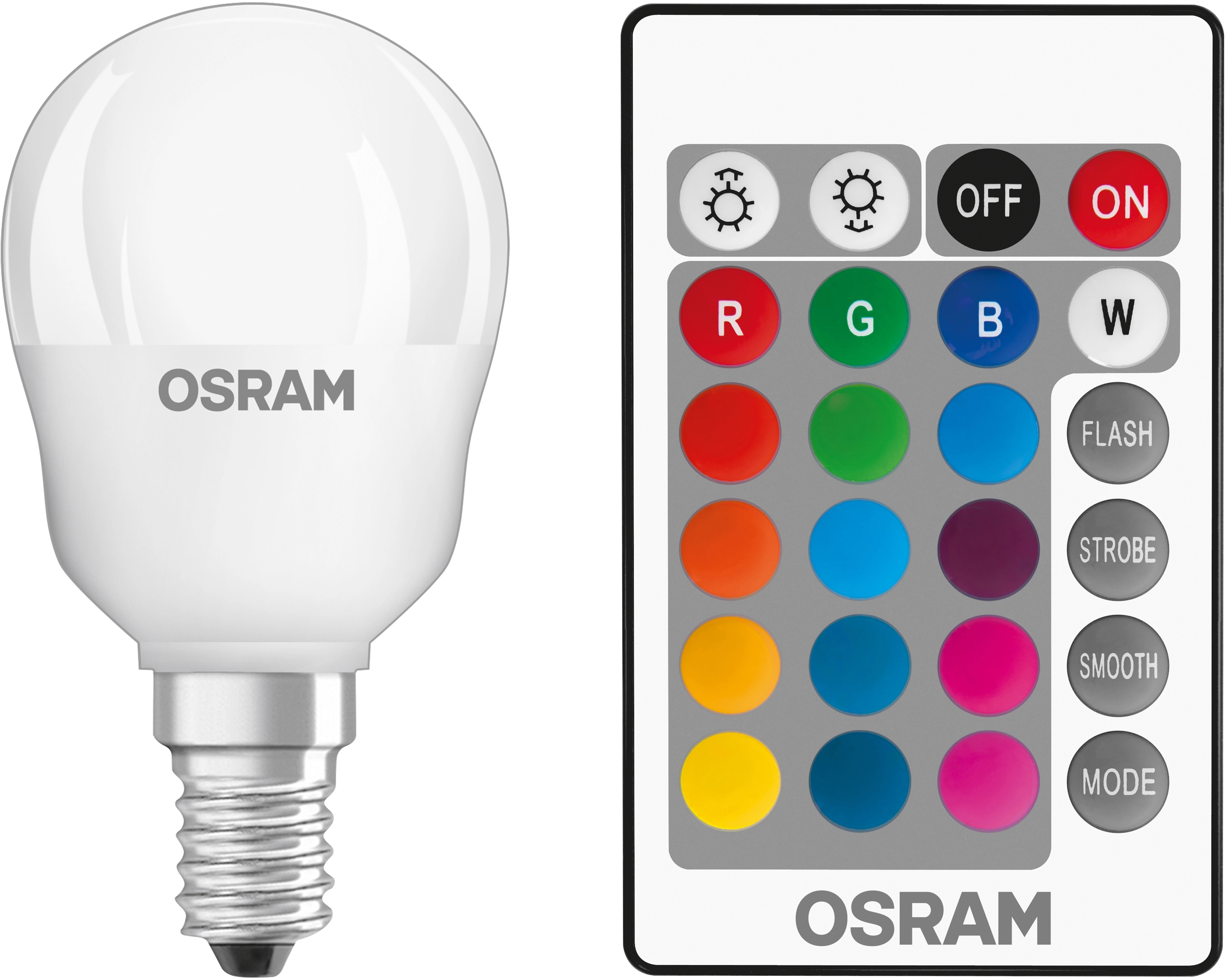 OSRAM lampadina LED Star+ RGBW E14 luce RGB e bianca calda