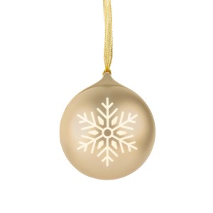 Pallina di Natale in plastica luminosa bluetooth oro Ø 8,5 cm