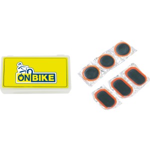 t.b.t. Kit di riparazione forature con toppe e scatola di trasporto.