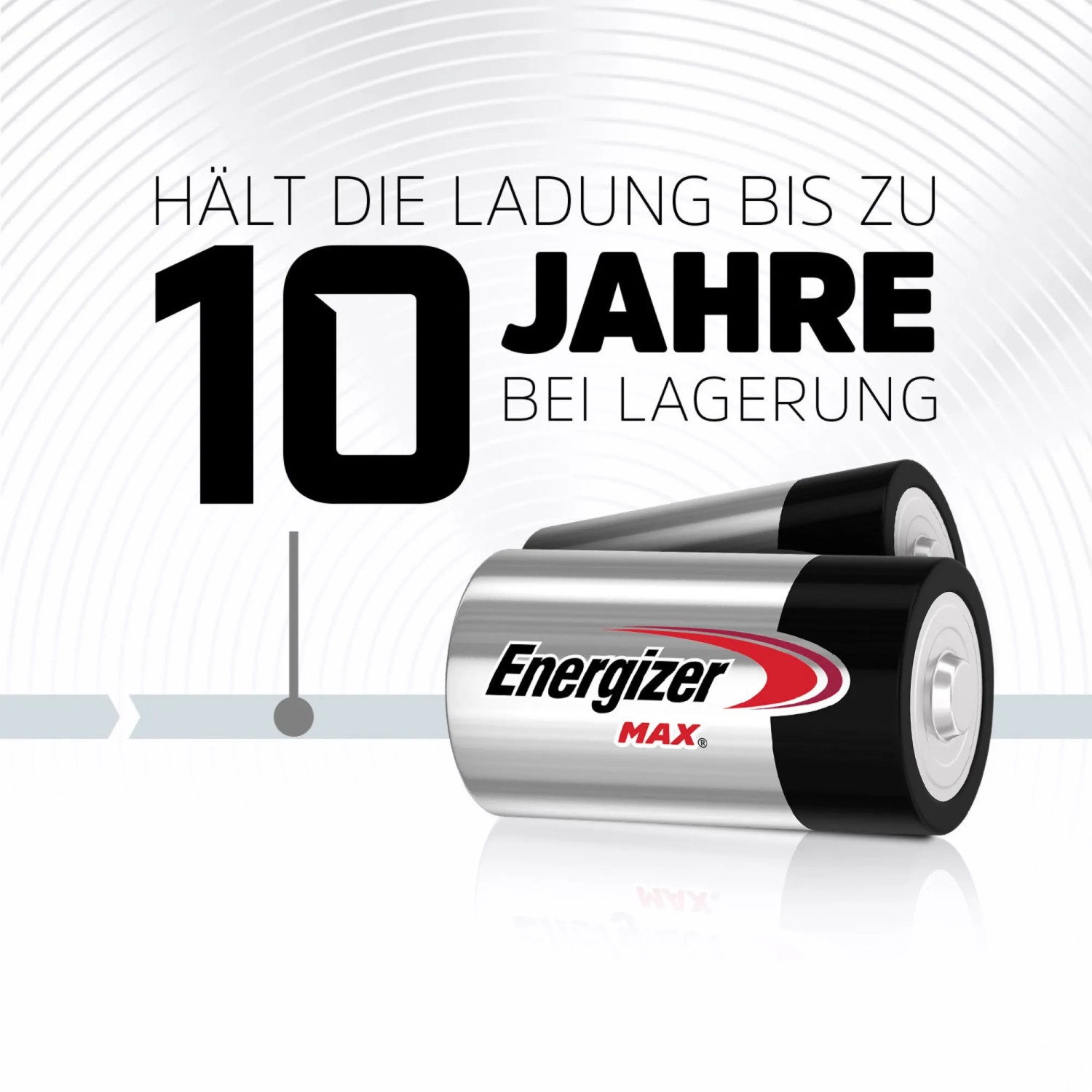 Energizer Max D Mono Batterie, confezione da 2. Batterie alcaline per dispositivi di uso quotidiano, conservabili per 10 anni.