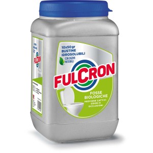 Fulcron detergente in polvere per fosse biologiche, 10x50g.